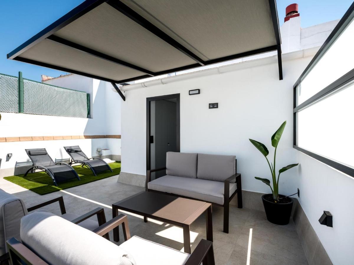 Pj Terraza Privada Banera Exterior Junto Catedral Apartment Sevilla Bagian luar foto